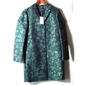NWT COS Women 2 Tailored Jacquard Lady Coat